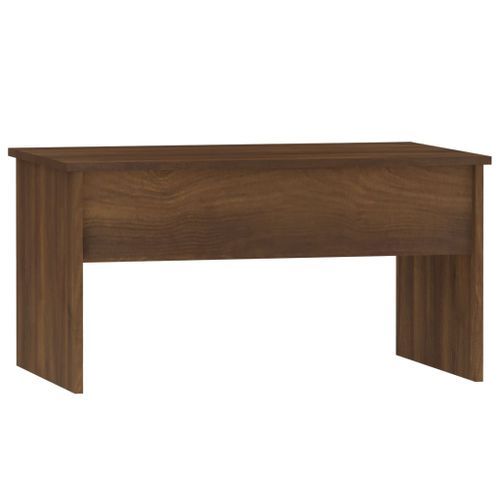 Table basse Chêne marron 80x50,5x41,5 cm Bois d'ingénierie - Photo n°3; ?>