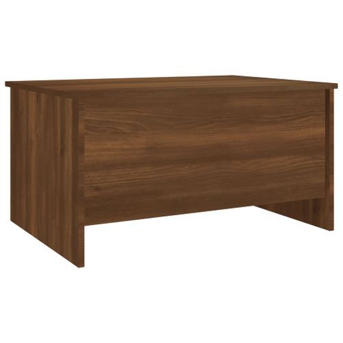 Table basse Chêne marron 80x55,5x41,5 cm Bois d'ingénierie - Photo n°3; ?>