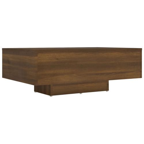 Table basse Chêne marron 85x55x31 cm Bois d'ingénierie - Photo n°2; ?>