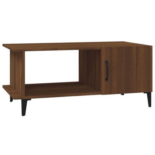 Table basse Chêne marron 90x50x40 cm Bois d'ingénierie - Photo n°2; ?>