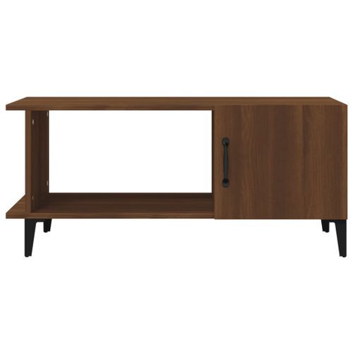 Table basse Chêne marron 90x50x40 cm Bois d'ingénierie - Photo n°3; ?>