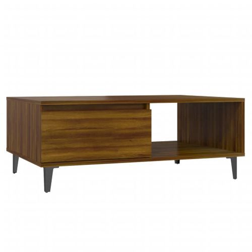 Table basse Chêne marron 90x60x35 cm - Photo n°3; ?>