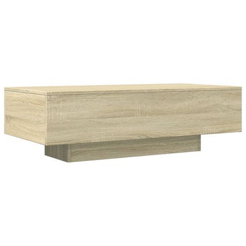 Table basse chêne sonoma 100x49,5x31 cm bois d'ingénierie - Photo n°2; ?>