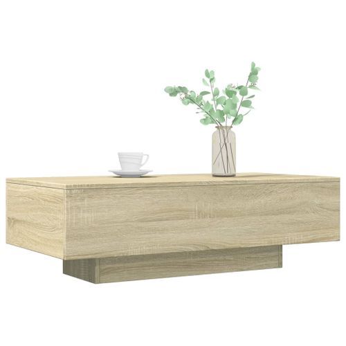 Table basse chêne sonoma 100x49,5x31 cm bois d'ingénierie - Photo n°3; ?>