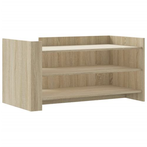 Table basse chêne sonoma 100x50x50 cm bois d'ingénierie - Photo n°2; ?>