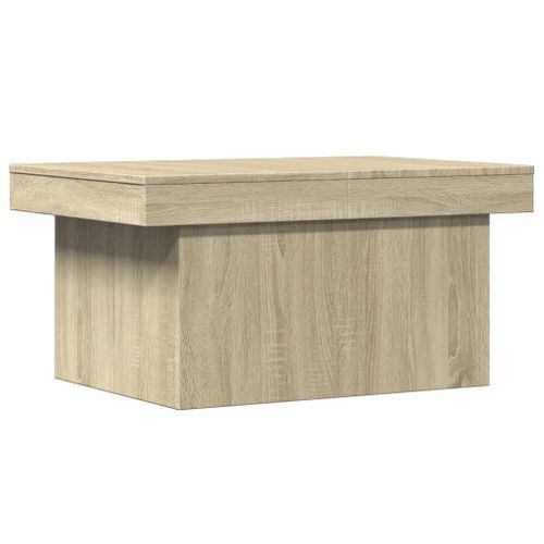 Table basse chêne sonoma 100x55x40 cm bois d'ingénierie - Photo n°2; ?>