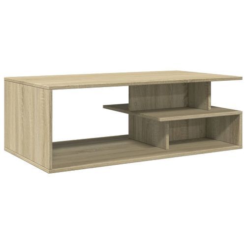 Table basse chêne sonoma 102x55x35 cm bois d'ingénierie - Photo n°2; ?>