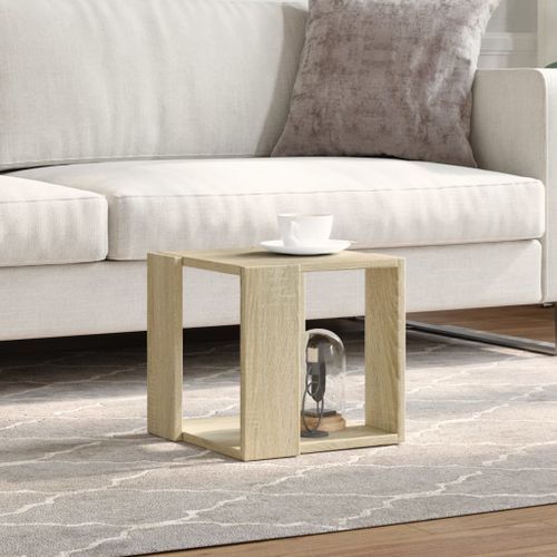 Table basse chêne sonoma 32x32x30 cm bois d'ingénierie - Photo n°3; ?>