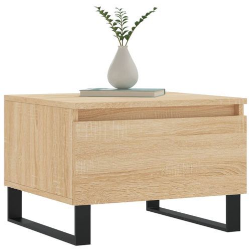 Table basse chêne sonoma 50x46x35 cm bois d'ingénierie - Photo n°3; ?>