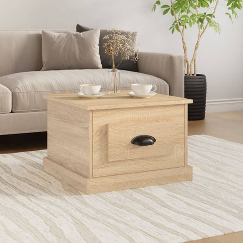 Table basse Chêne sonoma 50x50x35 cm Bois d'ingénierie - Photo n°2; ?>