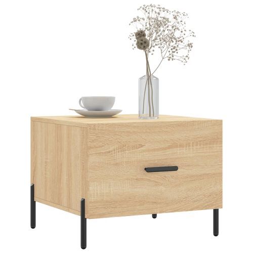 Table basse Chêne sonoma 50x50x40 cm Bois d'ingénierie - Photo n°3; ?>