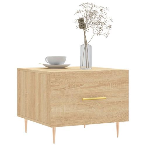 Table basse Chêne sonoma 50x50x40 cm Bois d'ingénierie - Photo n°3; ?>