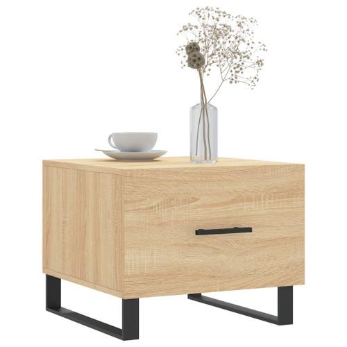 Table basse Chêne sonoma 50x50x40 cm Bois d'ingénierie - Photo n°3; ?>