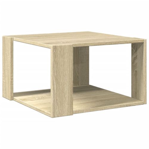 Table basse chêne sonoma 51,5x51,5x30 cm bois d'ingénierie - Photo n°2; ?>