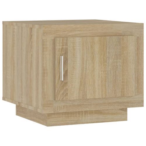 Table basse chêne sonoma 51x50x45 cm bois d'ingénierie - Photo n°2; ?>