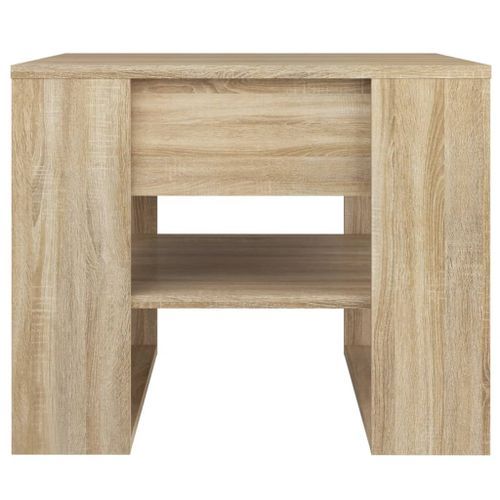 Table basse chêne sonoma 55,5x55x45 cm bois d'ingénierie - Photo n°3; ?>