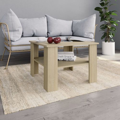 Table basse Chêne sonoma 60 x 60 x 42 cm - Photo n°2; ?>