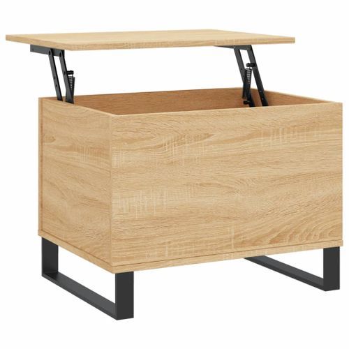 Table basse Chêne sonoma 60x44,5x45 cm Bois d'ingénierie - Photo n°2; ?>