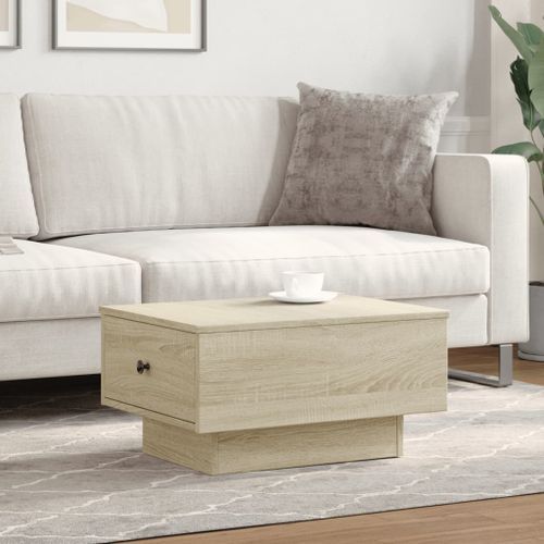 Table basse chêne sonoma 60x45x31 cm bois d'ingénierie - Photo n°3; ?>