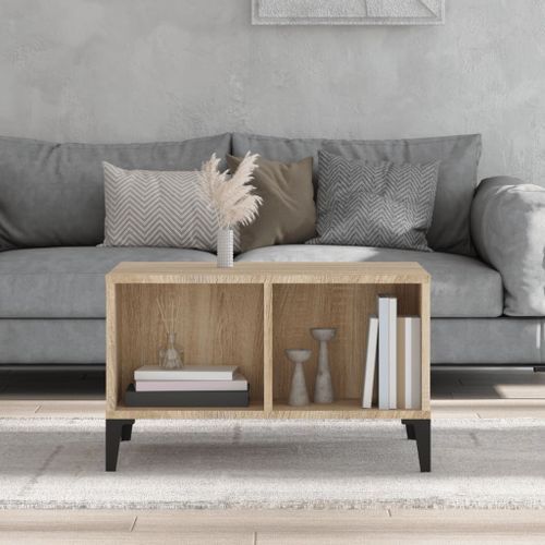 Table basse Chêne sonoma 60x50x36,5 cm Bois d'ingénierie - Photo n°3; ?>