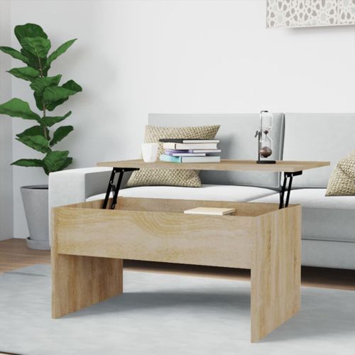 Table basse Chêne sonoma 80x50,5x41,5 cm Bois d'ingénierie - Photo n°2; ?>