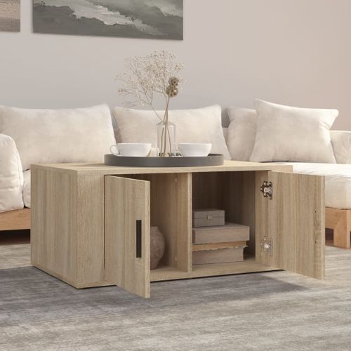 Table basse Chêne sonoma 80x50x36 cm Bois d'ingénierie - Photo n°3; ?>