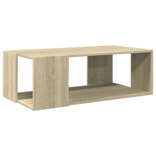 Table basse chêne sonoma 89,5x48x30 cm bois d'ingénierie - Photo n°2; ?>