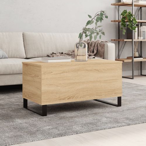 Table basse Chêne sonoma 90x44,5x45 cm Bois d'ingénierie - Photo n°2; ?>