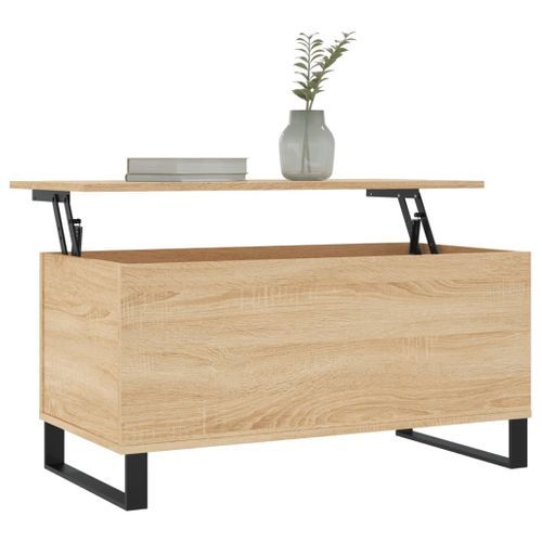 Table basse Chêne sonoma 90x44,5x45 cm Bois d'ingénierie - Photo n°3; ?>