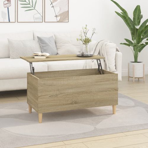 Table basse Chêne sonoma 90x44,5x45 cm Bois d'ingénierie - Photo n°2; ?>