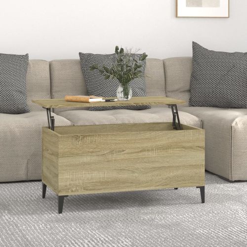 Table basse Chêne sonoma 90x44,5x45 cm Bois d'ingénierie - Photo n°2; ?>