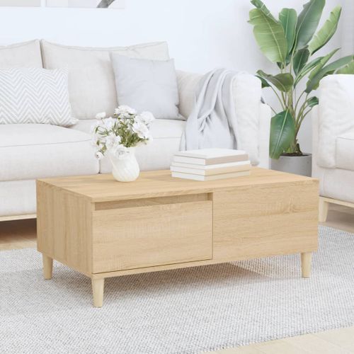 Table basse Chêne sonoma 90x50x36,5 cm Bois d'ingénierie - Photo n°2; ?>