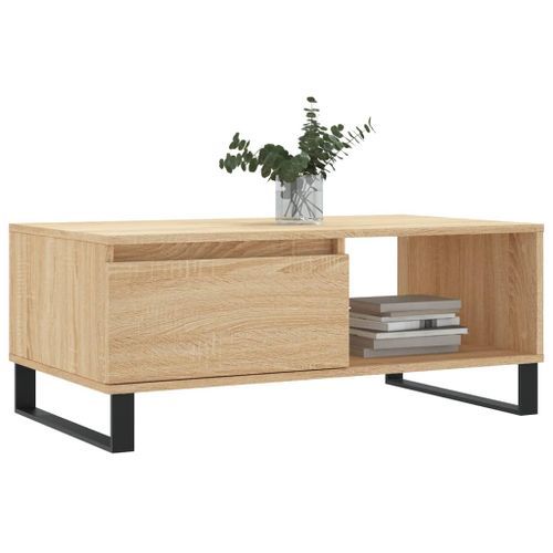 Table basse Chêne sonoma 90x50x36,5 cm Bois d'ingénierie - Photo n°3; ?>