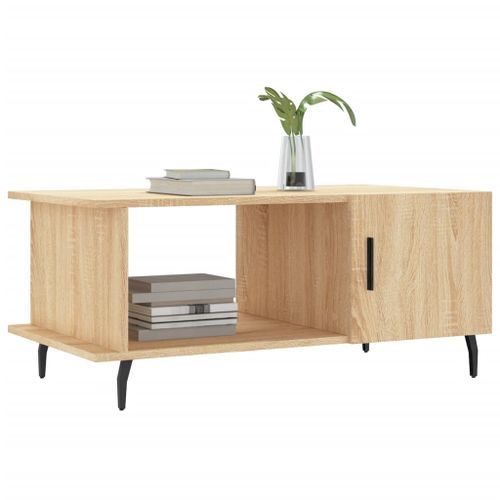 Table basse chêne sonoma 90x50x40 cm bois d'ingénierie - Photo n°3; ?>