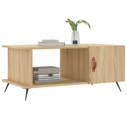 Table basse chêne sonoma 90x50x40 cm bois d'ingénierie - Photo n°3; ?>