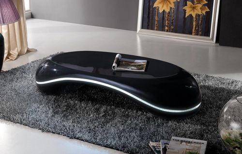 Table basse design Noir avec led Phone - Photo n°3; ?>