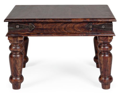 Table basse en bois d'acacia marron foncé Jania - Lot de 2 - Photo n°2; ?>