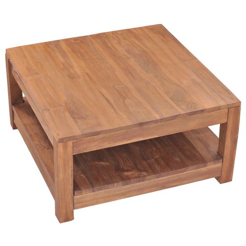 Table basse en bois de teck Aqua 68x67x35 cm - Photo n°3; ?>