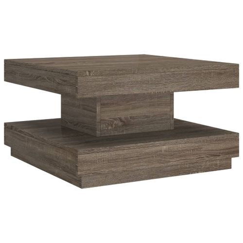 Table basse Gris 60x60x35 cm MDF - Photo n°2; ?>