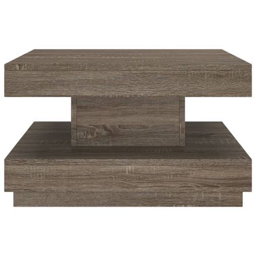 Table basse Gris 60x60x35 cm MDF - Photo n°3; ?>