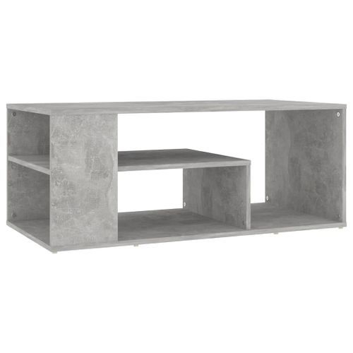 Table basse Gris béton 100x50x40 cm - Photo n°2; ?>