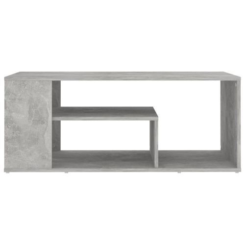 Table basse Gris béton 100x50x40 cm - Photo n°3; ?>