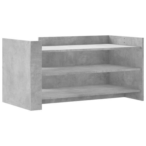 Table basse gris béton 100x50x50 cm bois d'ingénierie - Photo n°2; ?>