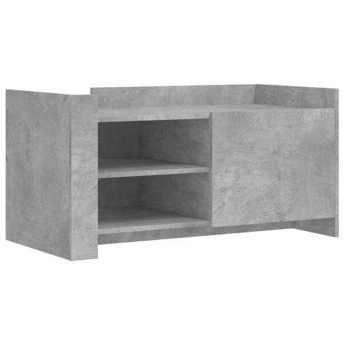 Table basse gris béton 100x50x50 cm bois d'ingénierie - Photo n°2; ?>