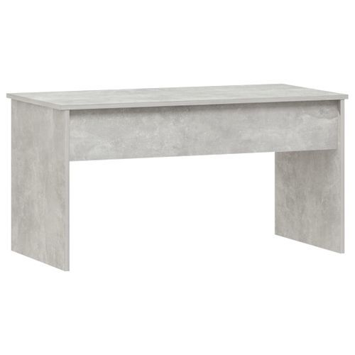 Table basse Gris béton 102x50,5x52,5 cm Bois d'ingénierie - Photo n°3; ?>