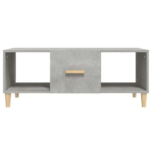 Table basse gris béton 102x50x40 cm bois d'ingénierie - Photo n°3; ?>