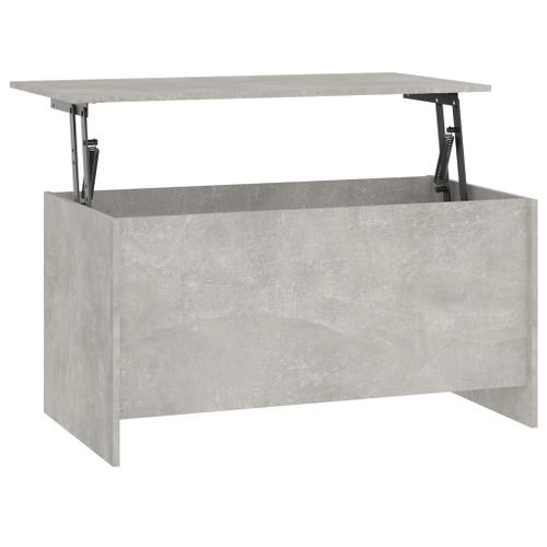 Table basse Gris béton 102x55,5x52,5 cm Bois d'ingénierie - Photo n°2; ?>