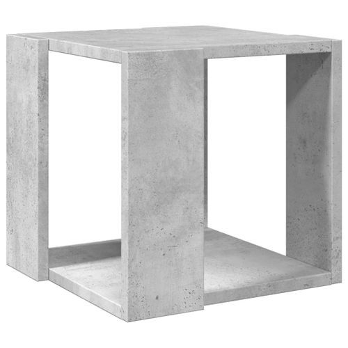 Table basse gris béton 32x32x30 cm bois d'ingénierie - Photo n°2; ?>