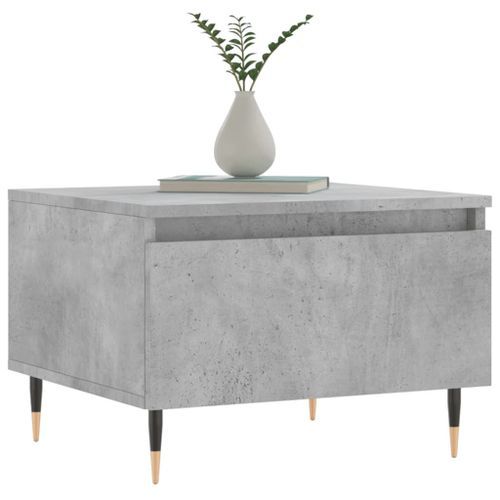 Table basse gris béton 50x46x35 cm bois d'ingénierie - Photo n°3; ?>