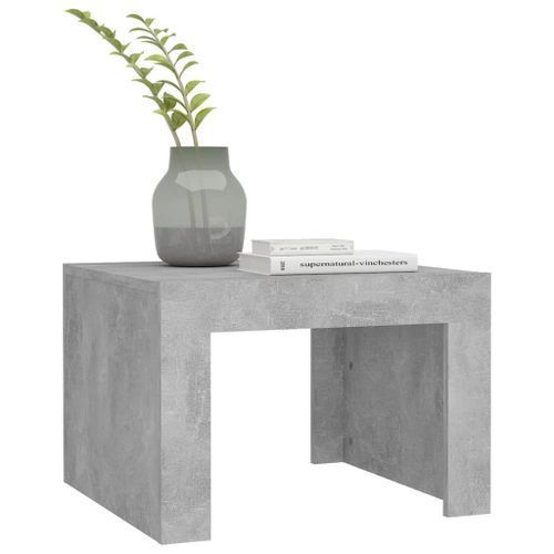 Table basse Gris béton 50x50x35 cm - Photo n°3; ?>